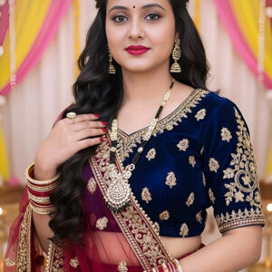 Black Floral Print Satin Silk Saree